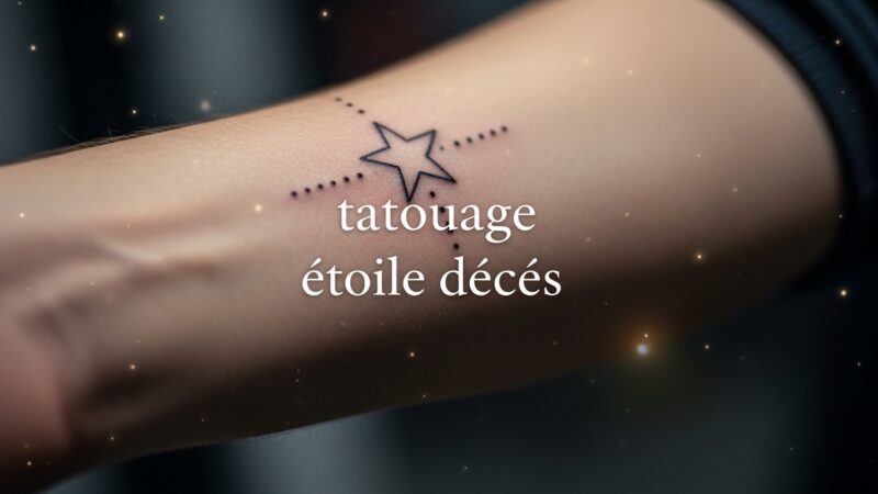 Tatouage étoile décès : signification, idées et inspirations